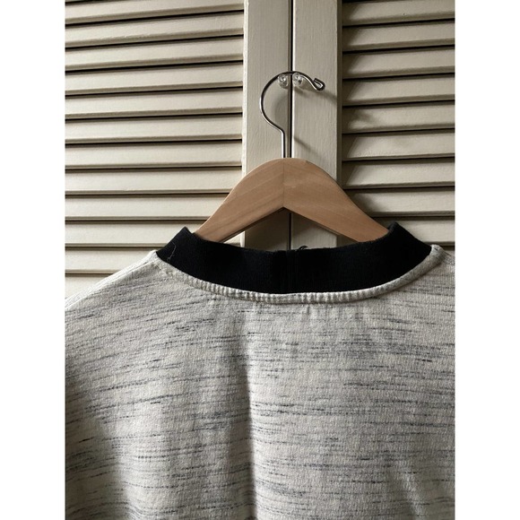 SS16 Gosha Rubchinskiy Mock Neck Collar Logo Heather Grey LS Sweatshirt Size L - Picture 8 of 9